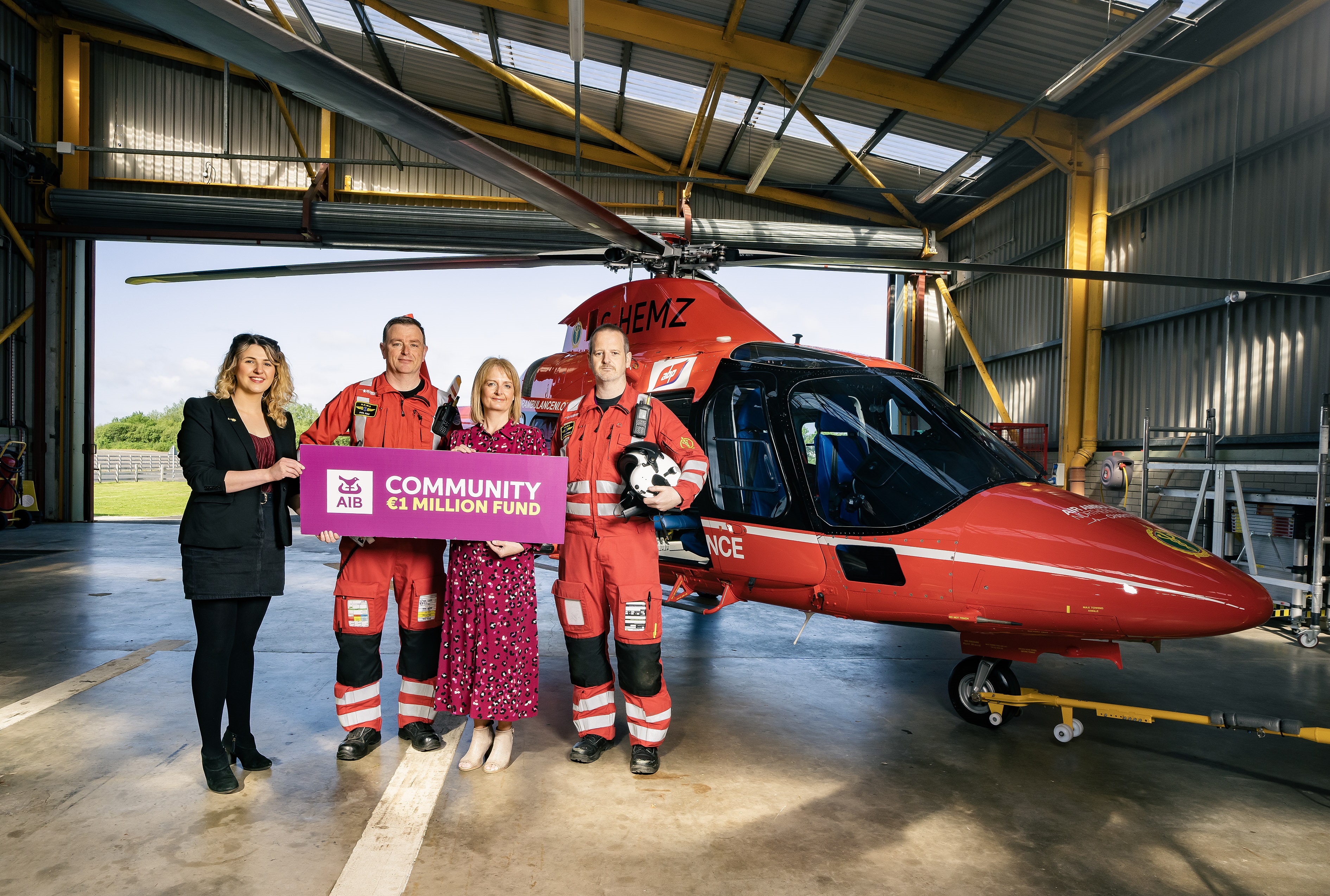 Air ambulance and pilots - 2022-2025 AIB Community 1 Million Fund Awardees!